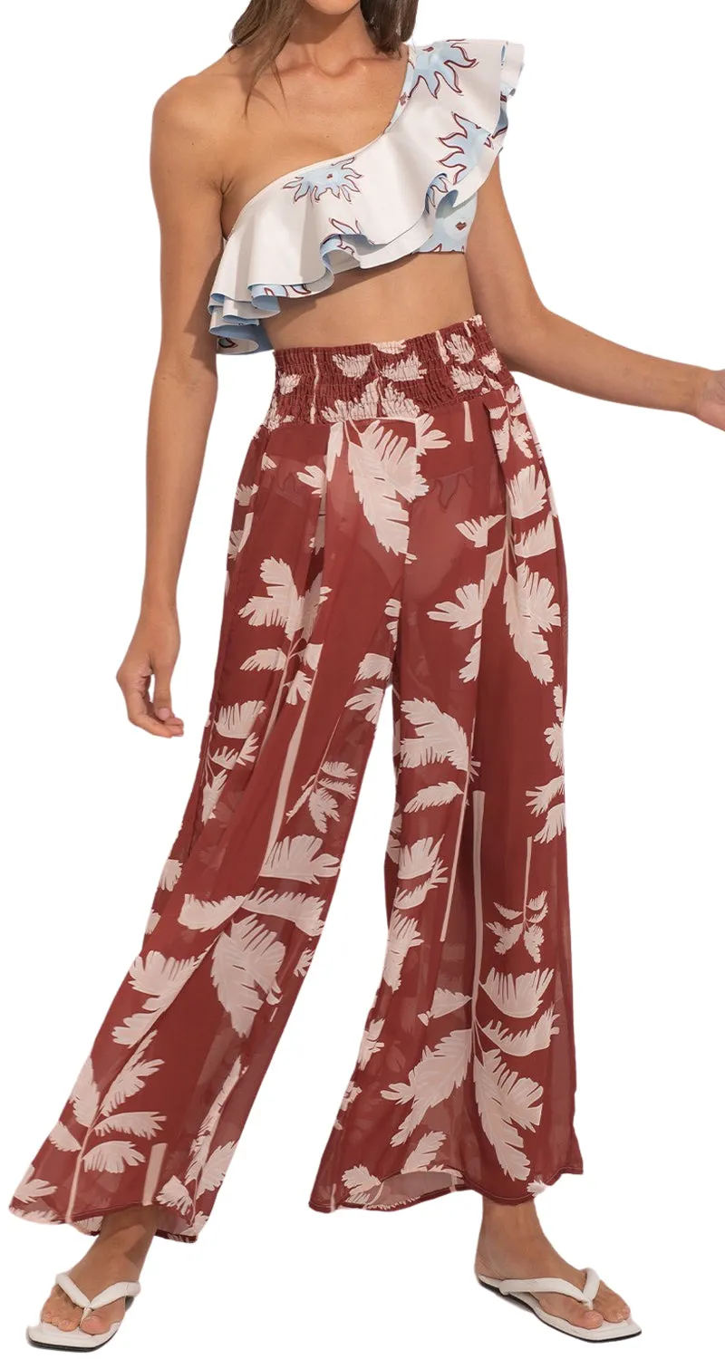 ANCORA Pants The Dazzling Palms Scrunchie